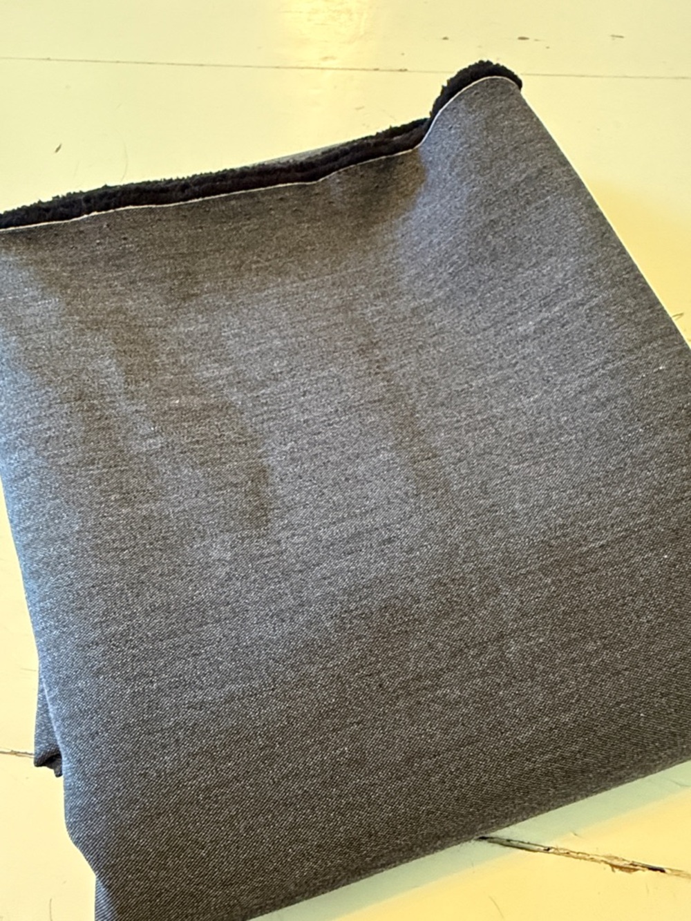 Grey fabric yardage